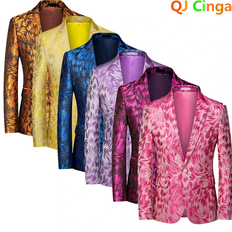 Red men's long-sleeved suit ja - огляд і ціна Men Formal Wear Red