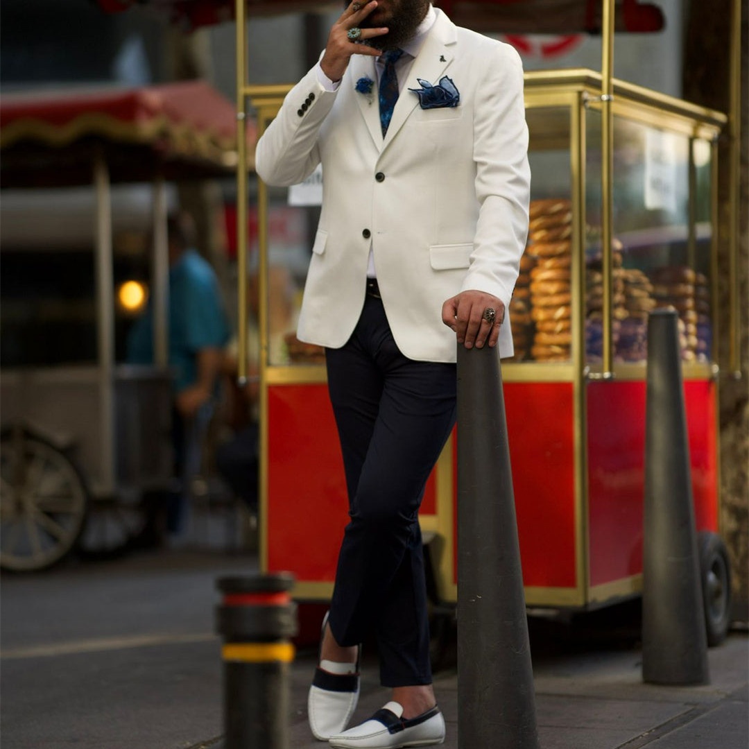 Ivory Formal Men's Suits Notch - огляд і ціна Men'S Formal Wear Not Suit
