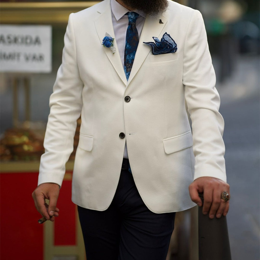 Ivory Formal Men's Suits Notch - огляд і ціна Men'S Formal Wear Not Suit