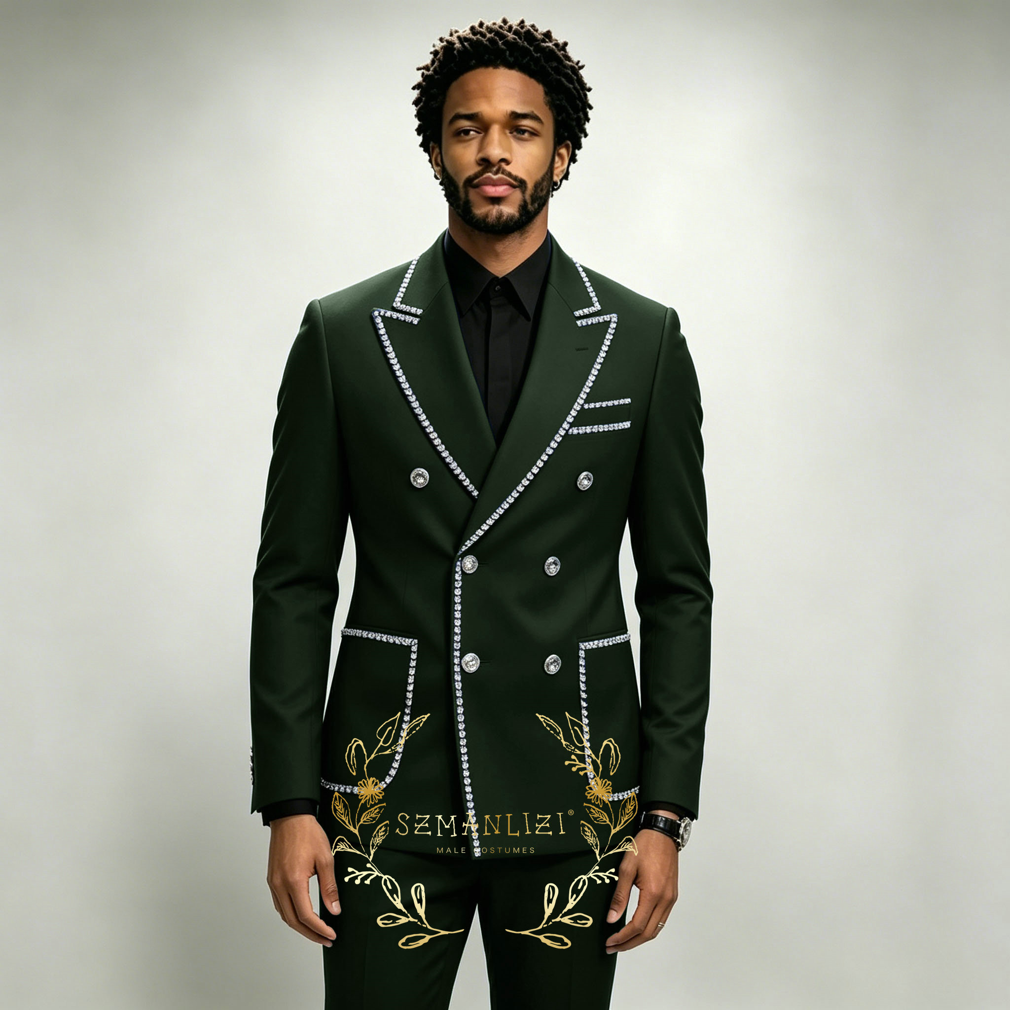 Luxury Men's Suits 2 Pieces Ro - огляд і ціна Men Formal Wear For Wedding