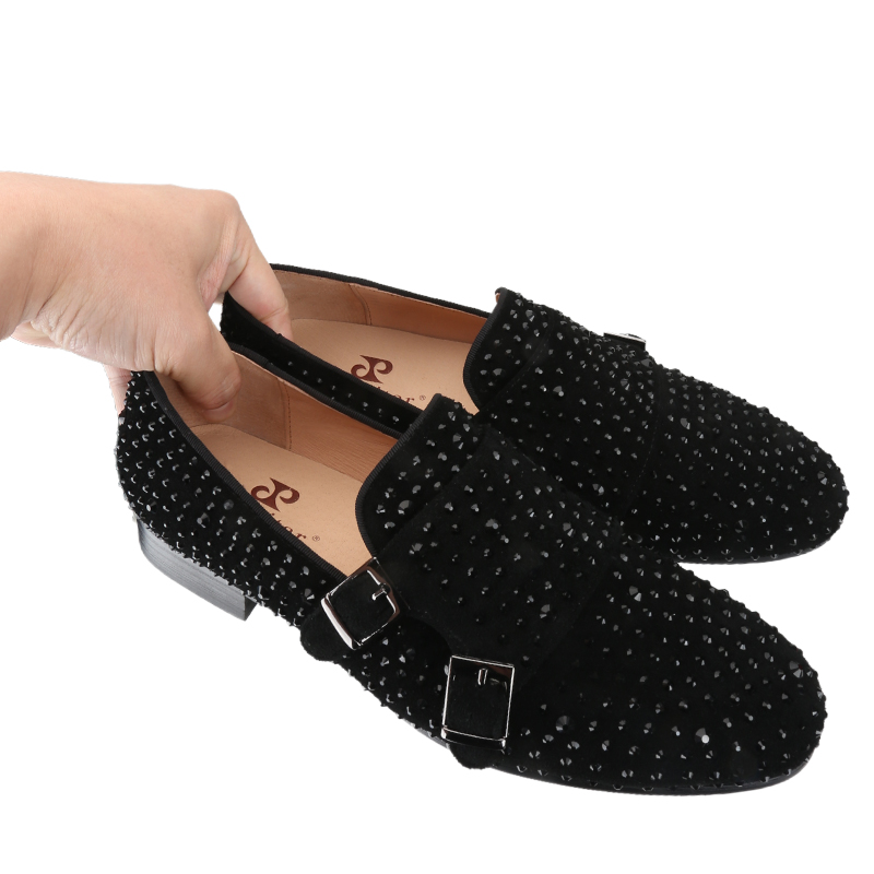 Piergitar New Black Suede Men  - огляд і ціна Men'S Formal Party Wear Shoes