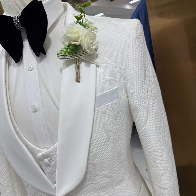 Men Wedding Suit White 3 Piece - огляд і ціна Men Formal Wear For Wedding