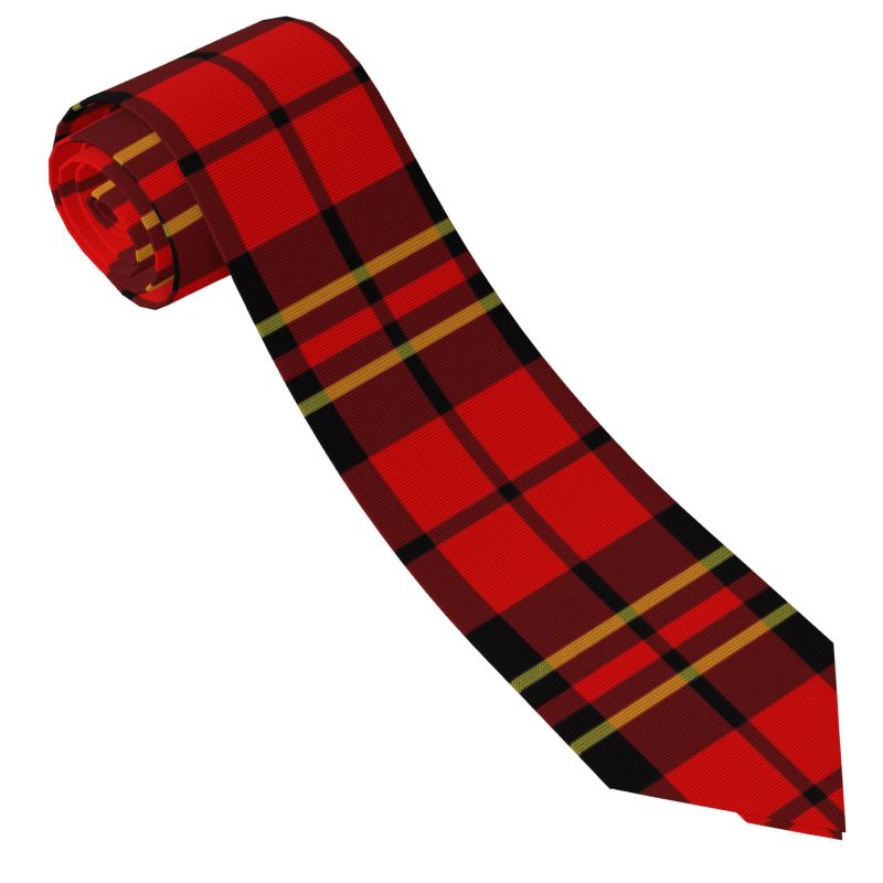 Scottish Tartan Men's Necktie  - огляд і ціна Men Formal Wear Red