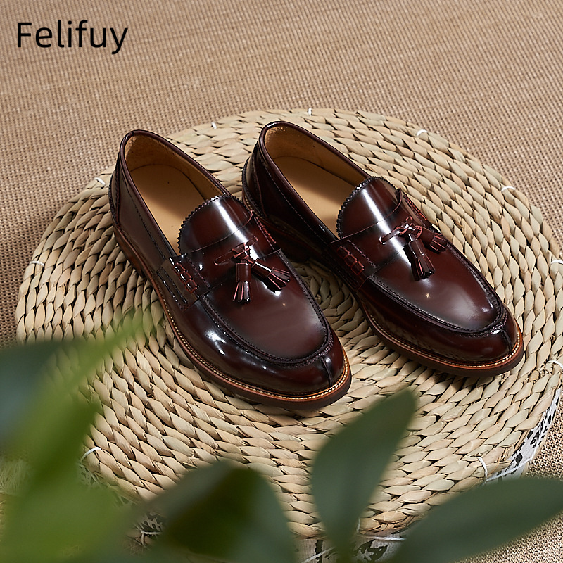New Brown Men Flat Loafers Cow - огляд і ціна Men Formal Wear Brown