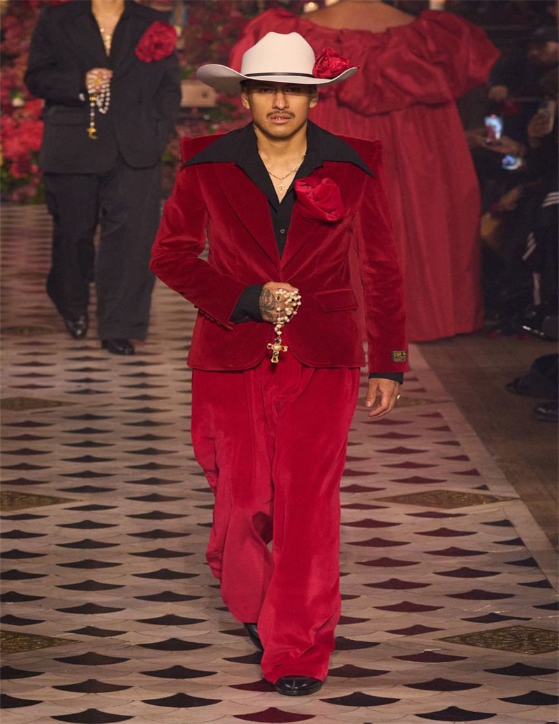 Red Men Suits Set 2 Pieces Bla - огляд і ціна Men Formal Wear Red