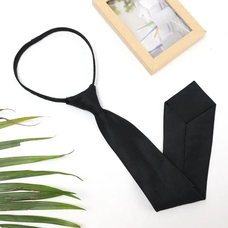 Matte Black Clip On Neck Tie U - огляд і ціна Men'S Formal Wear For Funeral
