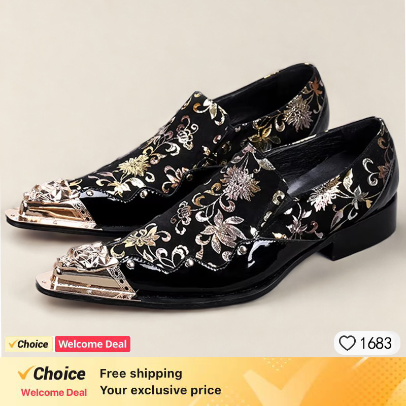 Spring and Autumn Crocodile Li - огляд і ціна Men'S Formal Party Wear Shoes